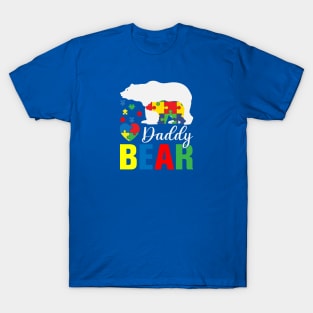 Daddy bear Autism Awareness T-Shirt